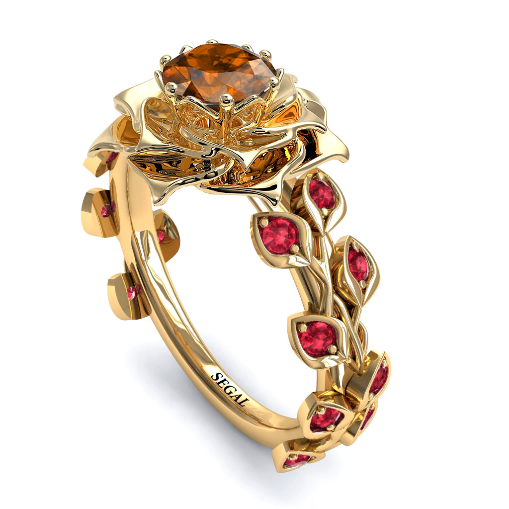 Rose Flower And Leaves - Diana no. 1110