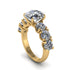 Round Cut Diamond Cathedral Engagement Ring - Tatum No. 1 image 1