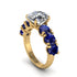 Round Cut Diamond Cathedral Engagement Ring - Tatum No. 61 image 1