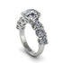 Round Cut Diamond Cathedral Engagement Ring - Tatum No. 3 image 1