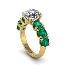 Round Cut Diamond Cathedral Engagement Ring - Tatum No. 16 image 1