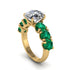 Round Cut Diamond Cathedral Engagement Ring - Tatum No. 16 image 1