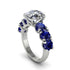Round Cut Diamond Cathedral Engagement Ring - Tatum No. 63 image 1