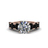 Round Cut Diamond Cathedral Engagement Ring - Tatum No. 32 image 2