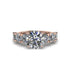 Round Cut Diamond Cathedral Engagement Ring - Tatum No. 2 image 2