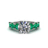 Round Cut Diamond Cathedral Engagement Ring - Tatum No. 18