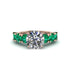 Round Cut Diamond Cathedral Engagement Ring - Tatum No. 17