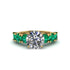 Round Cut Diamond Cathedral Engagement Ring - Tatum No. 16 image 2