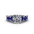 Round Cut Diamond Cathedral Engagement Ring - Tatum No. 63