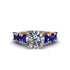 Round Cut Diamond Cathedral Engagement Ring - Tatum No. 62 image 2