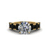 Round Cut Diamond Cathedral Engagement Ring - Tatum No. 31