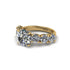 Round Cut Diamond Cathedral Engagement Ring - Tatum No. 1