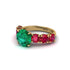 Round Cut Emerald Cathedral Engagement Ring - Tatum No. 49 image 3