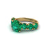 Round Cut Emerald Cathedral Engagement Ring - Tatum No. 19 image 3