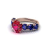 Round Cut Ruby Cathedral Engagement Ring - Tatum No. 71 image 3