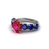 Round Cut Ruby Cathedral Engagement Ring - Tatum No. 72 image 3