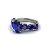 Round Cut Sapphire Cathedral Engagement Ring - Tatum No. 75