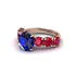 Round Cut Sapphire Cathedral Engagement Ring - Tatum No. 59 image 3