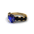 Round Cut Sapphire Cathedral Engagement Ring - Tatum No. 43 image 3