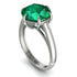 Round Cut Emerald Solitaire Engagement Ring - Miranda No. 6 image 1