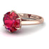 Round Cut Ruby Solitaire Engagement Ring - Miranda No. 11 image 2