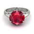 Round Cut Ruby Solitaire Engagement Ring - Miranda No. 12