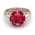 Round Cut Ruby Solitaire Engagement Ring - Miranda No. 11 image 3