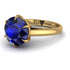 Round Cut Sapphire Solitaire Engagement Ring - Miranda No. 13