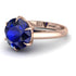 Round Cut Sapphire Solitaire Engagement Ring - Miranda No. 14