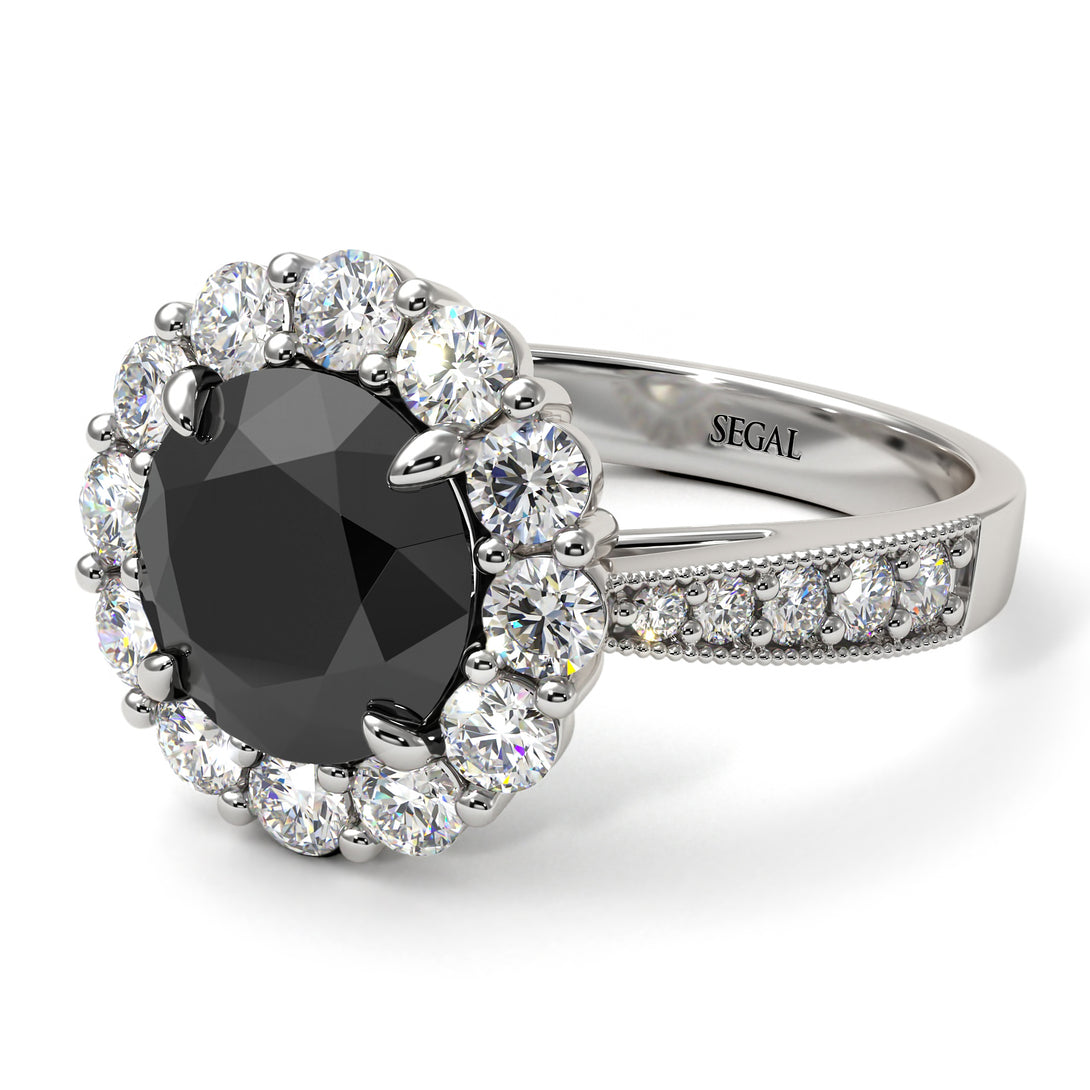 Diamond Round Halo Engagement Ring - Unity No. 9