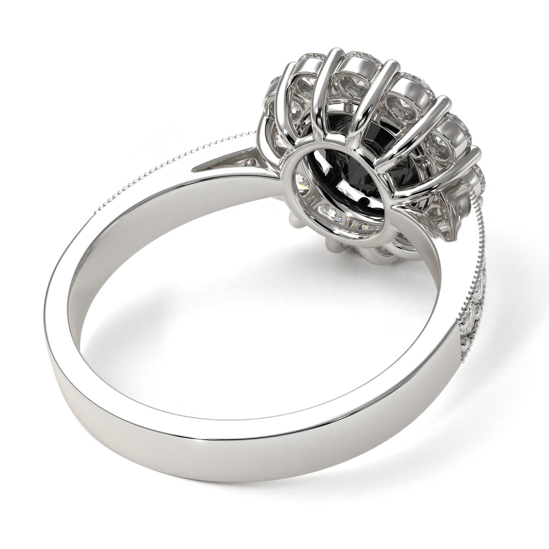 Diamond Round Halo Engagement Ring - Unity No. 9