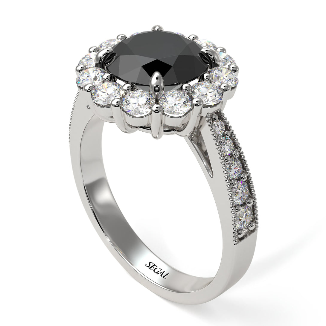Diamond Round Halo Engagement Ring - Unity No. 9
