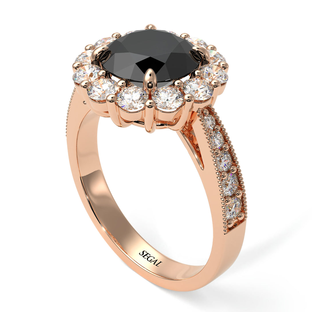 Diamond Round Halo Engagement Ring - Unity No. 8