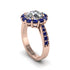 Sapphire Round Halo Engagement Ring - Unity No. 62 image 2