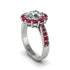 Ruby Round Halo Engagement Ring - Unity No. 48