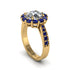 Sapphire Round Halo Engagement Ring - Unity No. 61
