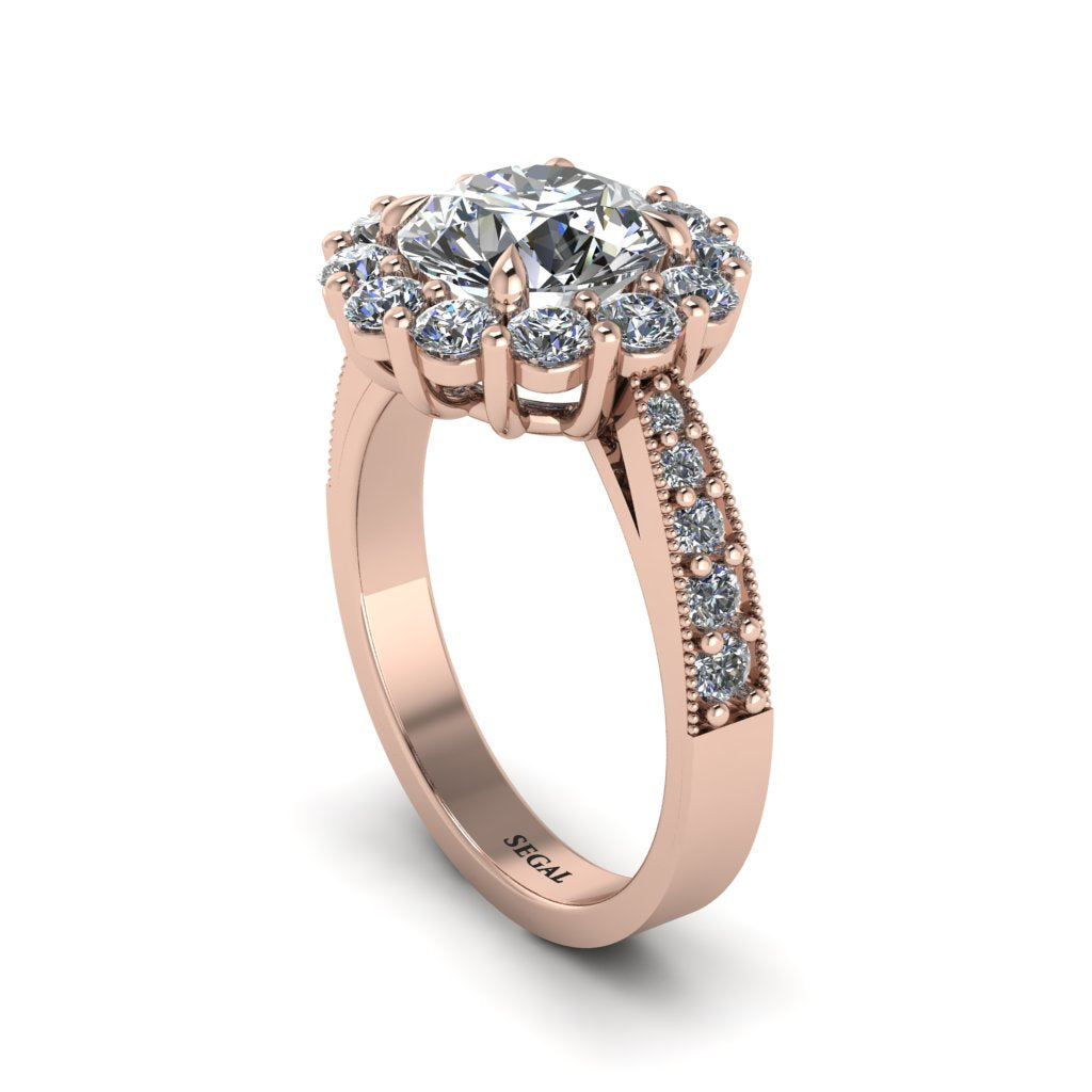 Diamond Round Halo Engagement Ring - Unity No. 2
