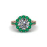 Emerald Round Halo Engagement Ring - Unity No. 17 image 3