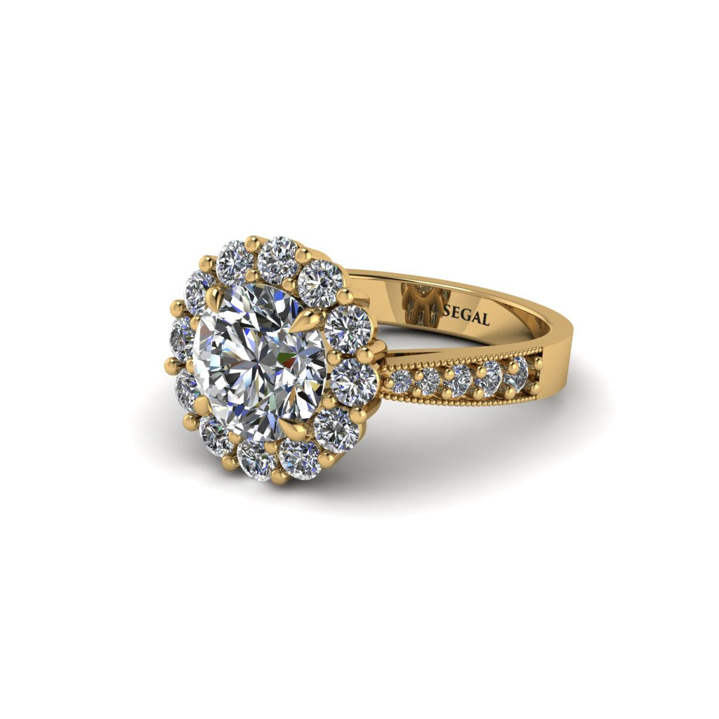 Diamond Round Halo Engagement Ring - Unity No. 1