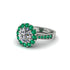 Emerald Round Halo Engagement Ring - Unity No. 18