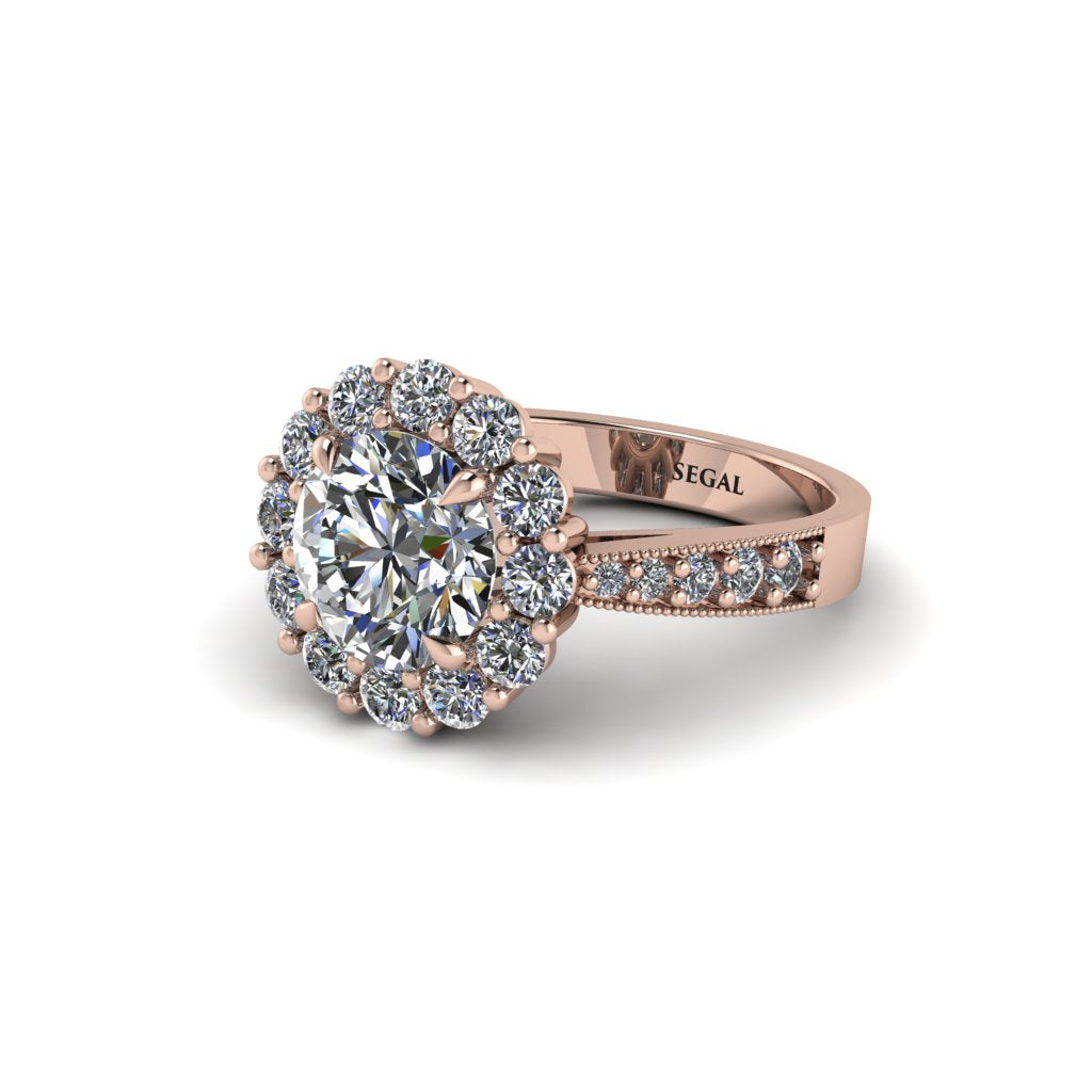 Diamond Round Halo Engagement Ring - Unity No. 2