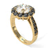 Black Diamond Round Halo Engagement Ring - Unity No. 31