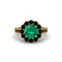 Black Diamond Round Halo Engagement Ring - Unity No. 34 image 2