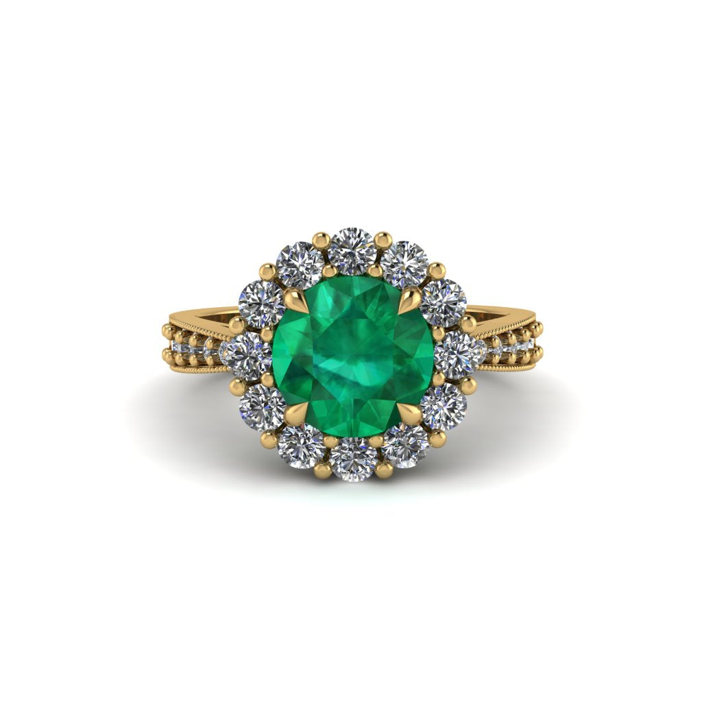 Diamond Round Halo Engagement Ring - Unity No. 4