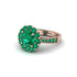 Emerald Round Halo Engagement Ring - Unity No. 20