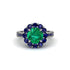 Sapphire Round Halo Engagement Ring - Unity No. 66