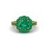 Emerald Round Halo Engagement Ring - Unity No. 19