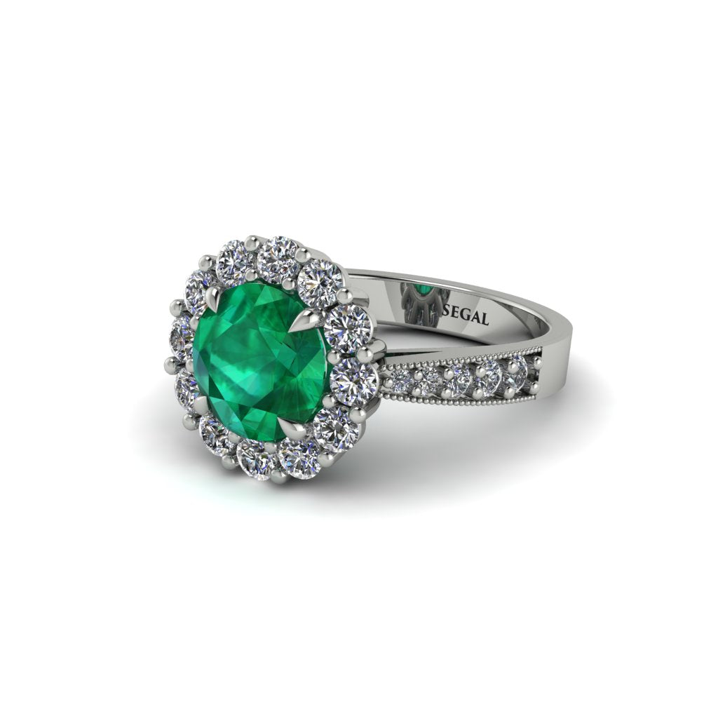 Diamond Round Halo Engagement Ring - Unity No. 6
