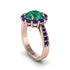 Sapphire Round Halo Engagement Ring - Unity No. 65