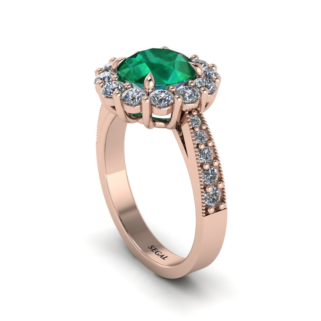 Diamond Round Halo Engagement Ring - Unity No. 5